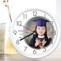 사진과미소 포토방수시계 화이트 무소음