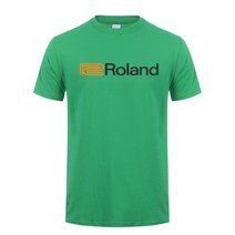 Roland 남성용 코튼 티셔츠 멋진 롤랜드 피아노 재미있는 여름 LH-041, [06] XXL, [06] irish green