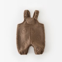 뽀글이 양털 스마일 멜빵 바지 유아동 캐주얼 데일리룩