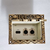 신길전자 HDMI-XLR-2구 신주 박스 마이크 매립박스 대회의강 공연장 교회강당 바닥 시공자재 국산 (신주), HDMI-XLR-2구 신주  박스