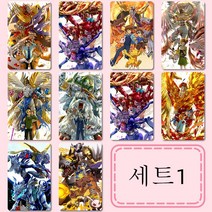 Digimon디지몬 굿즈 카드 스티커 10장 수하물 노트북 장식 다이아몬드 씰티커 디지몬 아구몬 파닥몬 테리어몬 포토 16종세트, 01