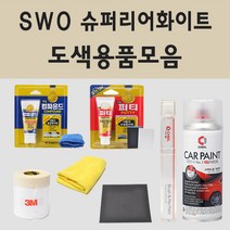 쉐보레 SW0 슈퍼리어화이트 주문 자동차 차량용 붓펜 스프레이 카페인트 도색 다마스 라보, 01.붓펜: SW0 슈퍼리어화이트