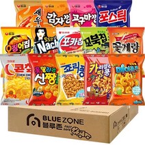 블루존 인기스낵 14종 A(새우깡+감자깡+고구마깡+포스틱+오징어집+나초+포카칩+꼬북칩+꽃게랑+콘칲+신짱+죠리퐁+카라멜콘땅콩+카라멜메이플콘), 14개
