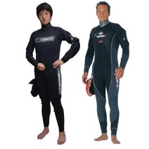 부샤(BEUCHAT) 부샤 잠수복 슈트 컴포트 세미 드라이 블랙 6.5mm, 레드후드-XL