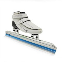 아이스 스케이트 성인 쇼트 트랙 전문 인라인 스 블레이드 장착 탄소 섬유 하이퍼 부트, 흰색 황금, 36