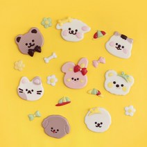 귀여운 동물친구들 초콜릿 만들기 DIY 세트, 풀박스kit