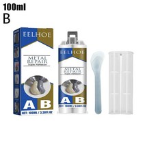 딱붙는 초강력 주물용접착제 AB Glue Strong Bond Sealant Casting Adhesive Industrial Heat Resistance Cold Weld Met, [02] 100ml