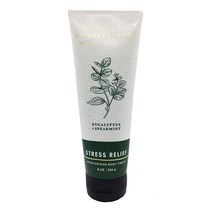 Bath & Body Works 아로마테라피 유칼립투스 스피어민트 보디 크림 8 oz, 8 Ounce (Pack of 1)