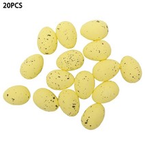라탄소품 라탄등 라탄스툴 20/50pcs 2 크기 거품 부활절 달걀 홈 파티 장식에 대 한 멀티 컬러 계란 어린이, 11 Yellow 20pcs_01 2x3cm