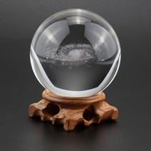 크리스마스 워터볼 명확한 3D 레이저 새겨진 K9 수정 같은 유리 공 80mm 민들레 관람차 크리스마스 트리 사, 14 Galaxy