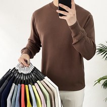 데일트 남자 스판 캐시미어 라운드 니트 16컬러