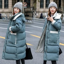 여성 패딩 14호코튼 패딩 재킷 긴 슬림 다운 코튼 패딩 재킷 뉴타임즈YM