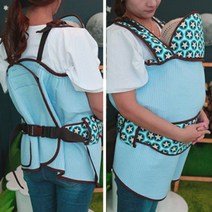 SS1810 New 아기띠형 포대기(4계절형) 1개 포대기 아기띠 여름포대기 아기포대기, 블루스타(벨트형)