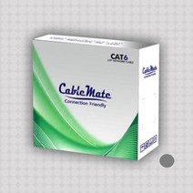 케이블메이트 CAT6 UTP 100M 블루 단선 랜케이블 랜선 제작용, cat6 utp 100m 그레이