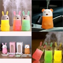 안개 미스트 탁상용 차량 개인용 휴대 충전 가습기, (판매:배나트리) 브라운