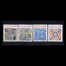[BKstamp0040외국우표] 포르투갈 Tile 문양 4종완(1982년)