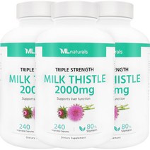 마이라이프 내추럴스 고함량 밀크시슬 2000mg, 3병, 240정