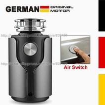 업소용청소기 산업용 공장 대형 건습식 3X 연삭 음식물 쓰레기 처리기 독일 1200W 모터 기술 정화조 1 HP, 회색 무선 스위치