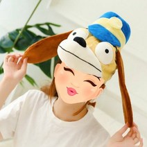 야광맨 비글 경찰모자 1pcs 쓸모없는 선물 유튜브 동물 모자 병맛선물 쓸데없는 파티