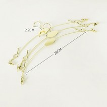 금속 클립 속옷 매달려 브래지어 스커트 바지 랙 옷걸이 황금색, 10개
