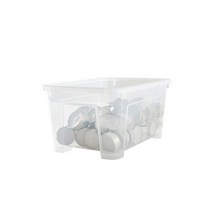 이케아 리빙 SAMLA 삼라 투명 수납박스 5L 플라스틱 리빙박스, 단품