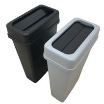 업소용 카페용 병원용 악취차단 양문형 뚜껑 틈새활용 슬림 휴지통, 90L, 뚜껑X, 회색