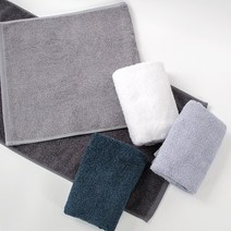 보카시 자수 타올 80x40cm 면 죽사 뱀부얀 230g 국산 수건 답례품, 청록