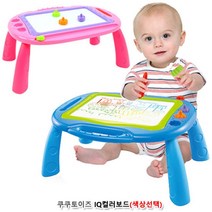 드로잉 컬러보드 유아 테이블 책상/ 놀이방 유치원교구 놀이, 색상선택_핑크