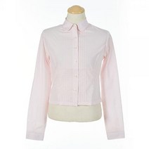 [ClDS-212]앞주름 둥근카라 핑크 블라우스 (일산대진고 해당) 교