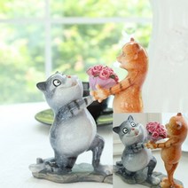 줄무늬 고양이 프로포즈 고양이미니어처 고양이장식 고양이장식 고양이소품