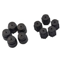 자동차 에어컨 부품 필터 교체주기 10x r134a r12 13mm 16mm 자동차 에어컨 서비스 ac 충전 포트 밸브 더스트 캡 5 고압 저압 ac 밸브 캡 호환 지원, 블랙 10개