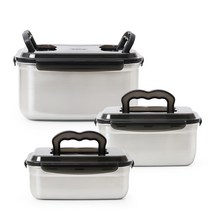 키친아트 국내산 포스코 304 올 스텐 반찬통 김치통 모음, 키친아트 핸디형 김치통 3호 7L