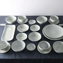 협력업체 MS 한식 도자기 그릇 고백자 4인 식기세트 25p