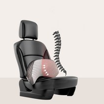 미니플 4D 메모리폼 요추 허리 쿠션, 블루