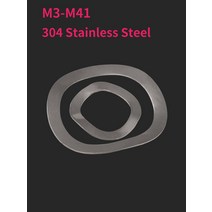 가스켓M3-M41 304 스테인레스 스틸 세 웨이브 크레스트/웨이브 타입 가스켓/스프링 와셔/웨이브 와셔, 03 M5x10x0.3 -20pcs