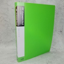 다솔 쫙펴지는화일 PP클리어화일 A4 FF클리어화일 20P 40P 클리어파일, 1개, 20P연두