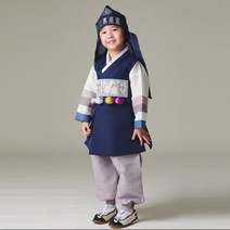 진선미 남아한복 신옥견 곤색사동 백일~10호 국내제작