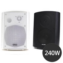 JLAB JLB-240 240W 6인치 고출력 매장용 스피커 카페 업소용 벽걸이 패시브 스피커 브라켓포함, 화이트