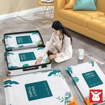 옷정리 이불정리 압축팩 진공 포장 지퍼백 수납정리, 리프-특대형(100X80)