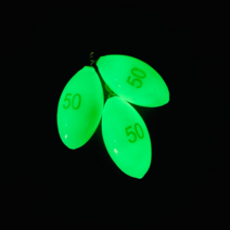 FST 야광봉돌 쭈꾸미 갑오징어 문어 물방우야광추 세트, 6개