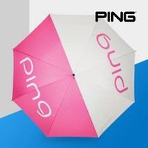 PING 핑 2022년 골프우산 여성 초경량 수동 삼양인터내셔날, 60인치 수동 화이트/핑크