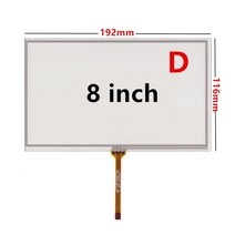 태블릿 LCD 부품 6.2/7/8 인치 저항 디지타이저 터치 스크린 패널 유리 자동차 DVD GPS 네비게이션 멀티미디어 교체, [10] 8 inch B style