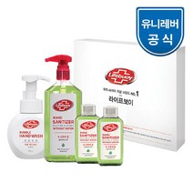 라이프보이 선물세트 (핸드워시250ml+손소독제 365ml+60ml 2개), 옵션선택