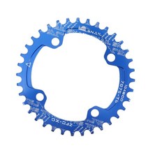 snail chainring 104bcd road mtb 산악 자전거 싱글 라운드 좁은 와이드 체인 링 chainwheel 32t 34t 36t 38t 40t 42t, 푸른, 40톤
