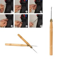 위그바늘 가발 뜨개질 후크 루프 머리연장 붙임머리, 위그바늘BL06361