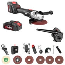 휴대용 무선 충전 그라인더 3단 속도조절 고성능 절삭공구 연마기 절단기 샌딩기 전동 고출력, 프리미엄형 228TV, 1개