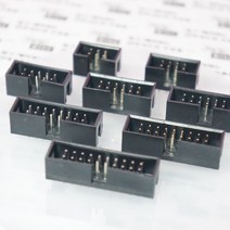 [파츠키츠] DC3 2.54mm 2열 박스헤더 스트레이트 6P 10P 12P 14P 16P 18P 20P, DC3-2.54-18ST (18핀)