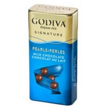 Godiva 고디바 펄 밀크 초콜릿 43g x 2캔 진주 Pearls Mlk Chocolate, 2개