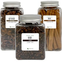 VIN CHAUD 뱅쇼 만들기 계피스틱80g+정향120g+팔각회향100g 뱅쇼재료 키트, 3세트, 300g