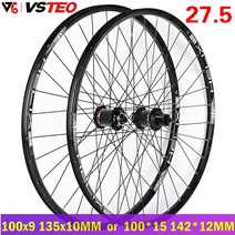 탄소 섬유 허브 산악 자전거 휠 세트 초경량 핸드메이드 MTB 오프로드 힐 컴피티션 ARC 010 26 275 29 인치 32H 8 12S, 6.Black QR or Thru275